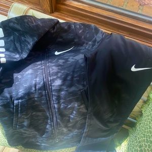 Nike basketball track suit in black and grey